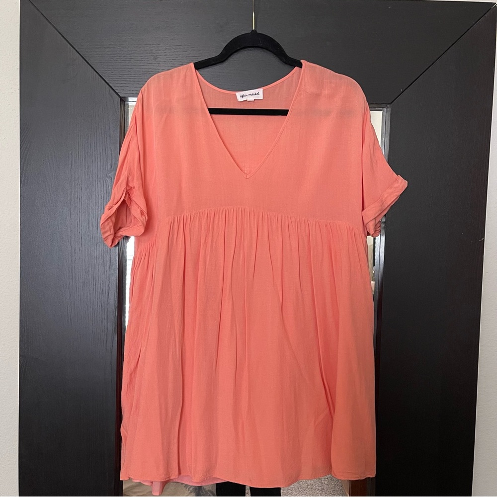 Coral boutique babydoll dress